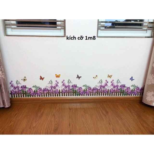 Decal dán chân tường kiểu mới
