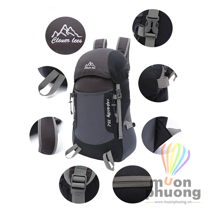 [FREESHIP 70K] Balo du lịch - Balo dã ngoại - Balo Trekking - chống nước xếp gọn - [MUÔN PHƯƠNG SHOP]