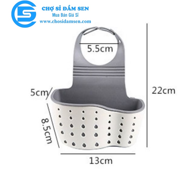 Giỏ Đựng Giẻ Lưới Rửa Bát Loại Dày 2 lớp treo bồn rửa chén bát, Giỏ treo đa năng G340-GiotreoBRC-2lop