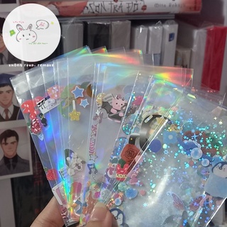 MeeT bọc card, sleeves MeeT dày decor 5,8x8,6 size card album có dán thường - hologram