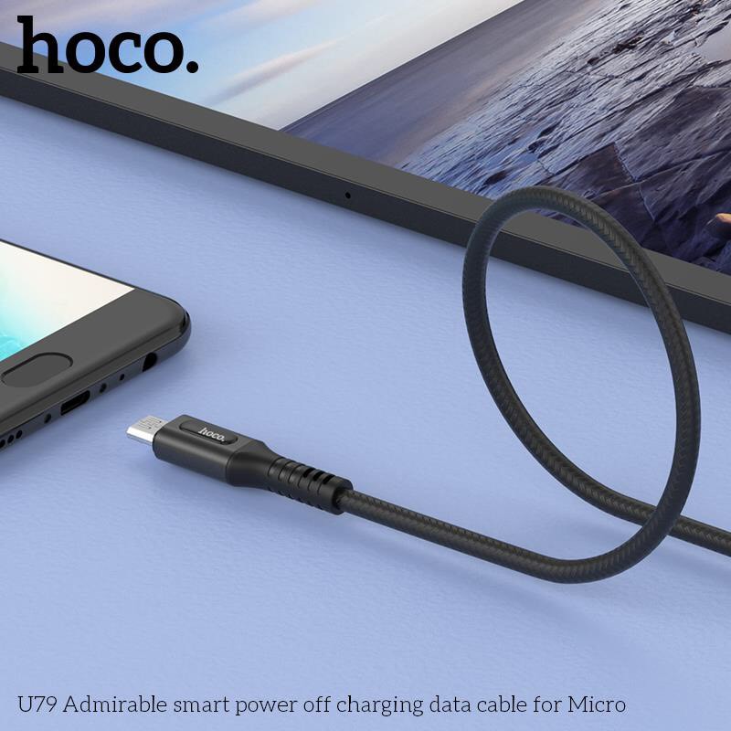 Cáp sạc HOCO U79 tự ngắt thông minh cho Iphone ,TypeC, Micro <Chế Độ Bảo Hành 12 Tháng>