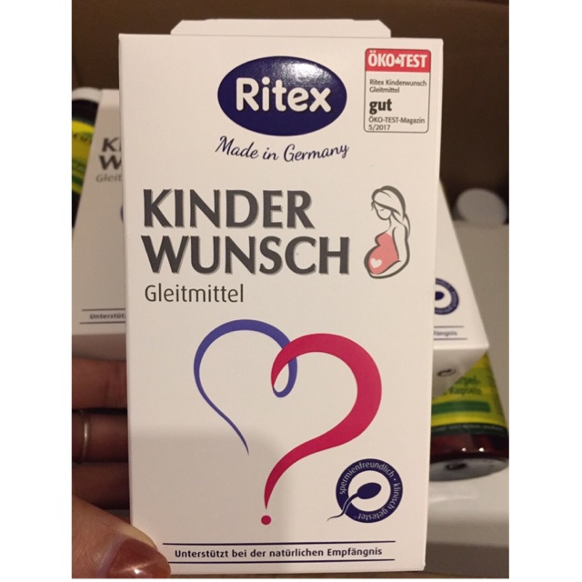 Gel Ritex Kinderwunsch Đức hỗ trợ thụ thai bán lẻ ống hoặc hộp