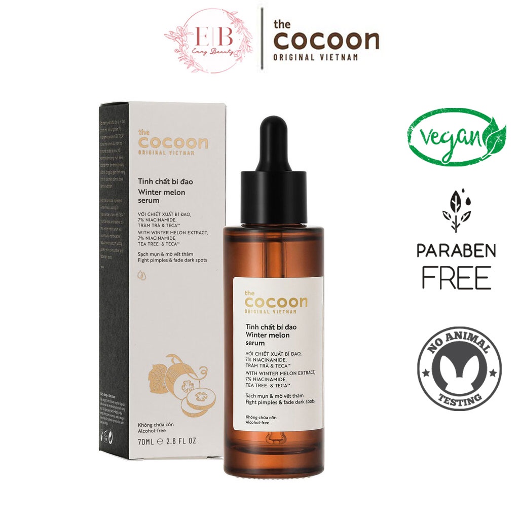 Tinh chất bí đao cocoon 70ml serum Winter Melon Giảm Mụn