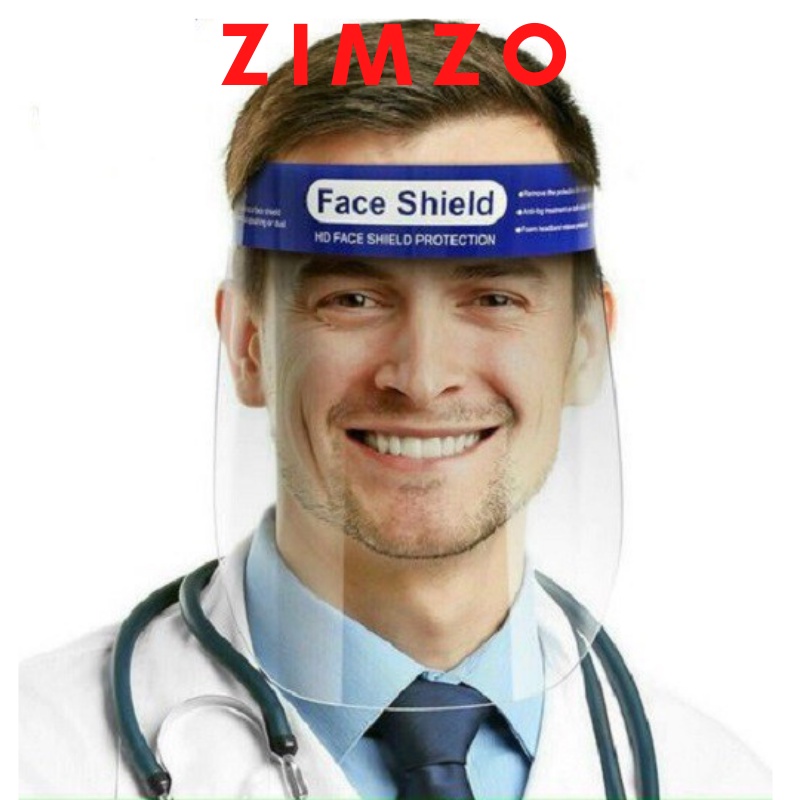 Kính đeo chống giọt bắn chống dịch Face shield trong suốt loại có đệm mút siêu êm | BigBuy360 - bigbuy360.vn