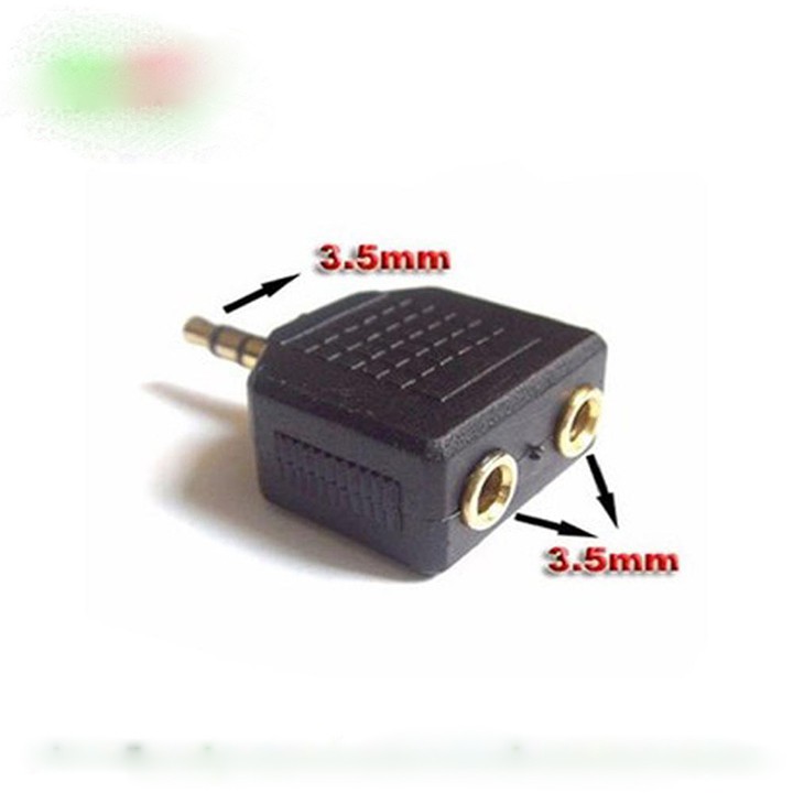 Đầu chia tai nghe audio 1 ra 2 jack 3.5mm  youngcityshop 30.000