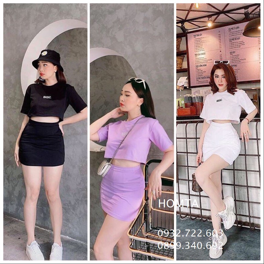 Set Áo CRT Kèm Chân Váy Thêu Basic | BigBuy360 - bigbuy360.vn