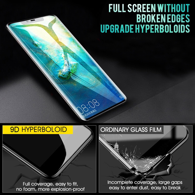 Kính cường lực 9D bảo vệ toàn màn hình cho Huawei p30 p30pro p30 Lite