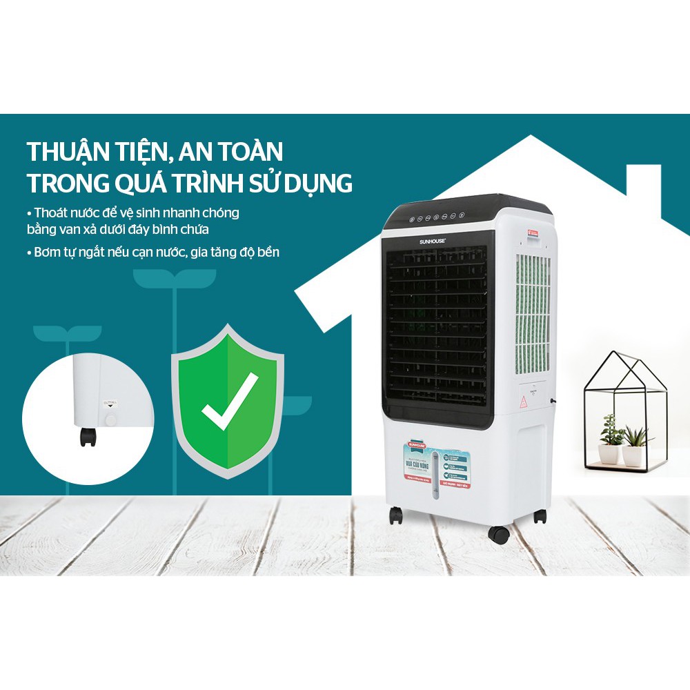 {FREESHIP} NEW 100% QUẠT ĐIỀU HÒA - MÁY LÀM MÁT KHÔNG KHÍ SUNHOUSE SHD7726/ SHD7727