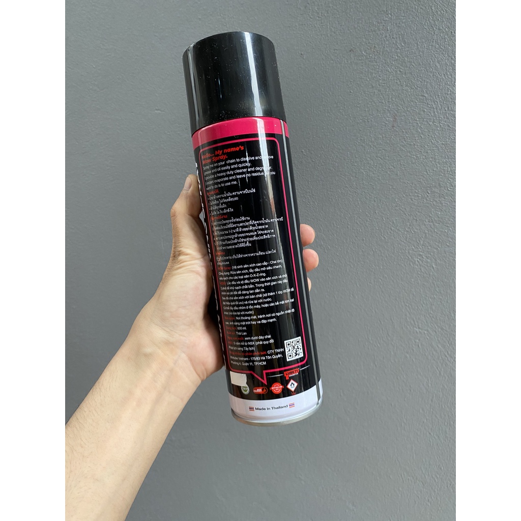 Chai Rửa Xích Sên Wow Cao Cấp Hàng Nhập Khẩu