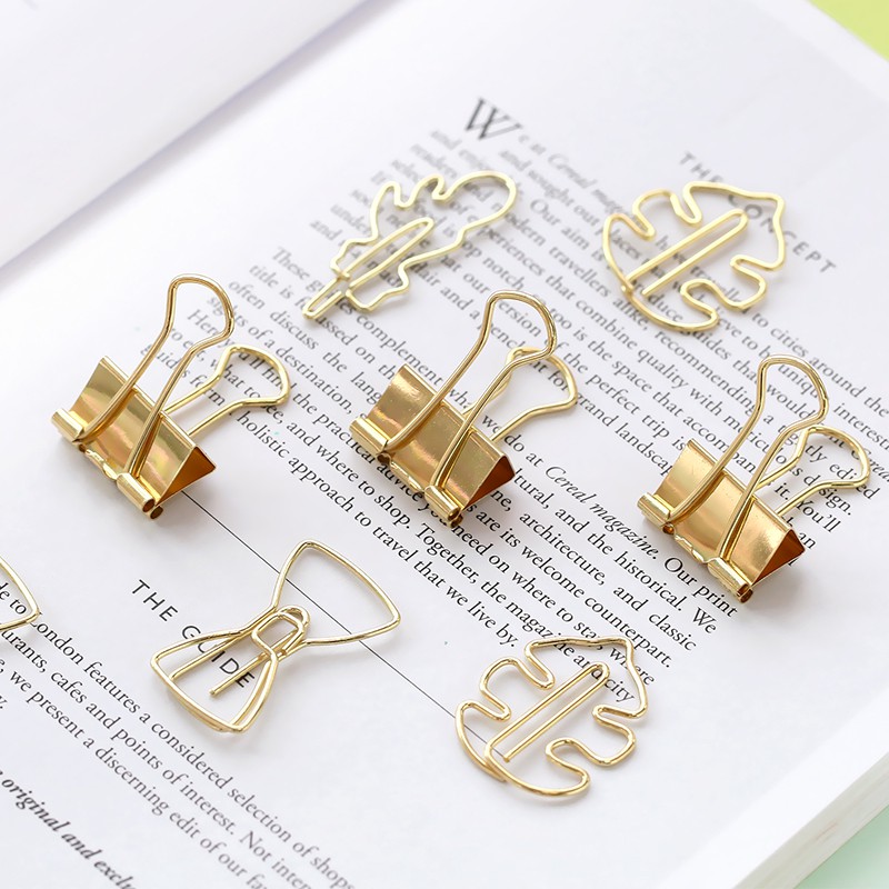 Time travel paperclip ticket holder combination long tail clip creative special-shaped metal multifu