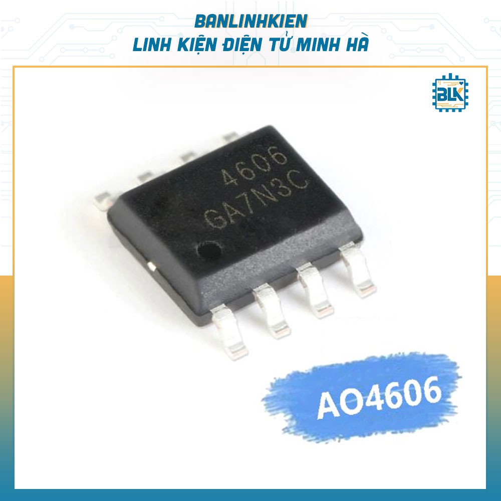 IC Chức Năng AO4606 SOP8 MOSFET N-P-2CH 6A 30V