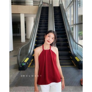 ÁO YẾM ĐỎ HỞ LƯNG