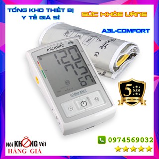Máy đo huyết áp bắp tay - microlife a3l comfort - hàng chính hãng - bảo hành 05 năm