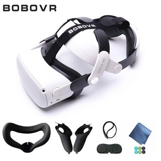 Dây đeo BOBOVR M2 có thể điều chỉnh cho Oculus Quest 2 Mũ bảo hiểm thực tế ảo Dây đeo Halo có nắp Gmaepad