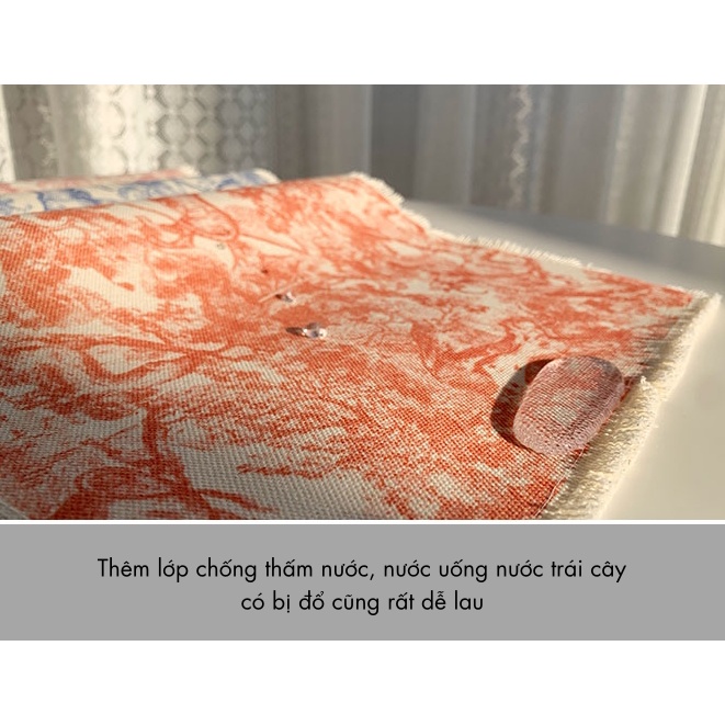 Khăn trải bàn, tấm lót đĩa ăn chống nước hoạ tiết thiên nhiên 43 * 29 cm