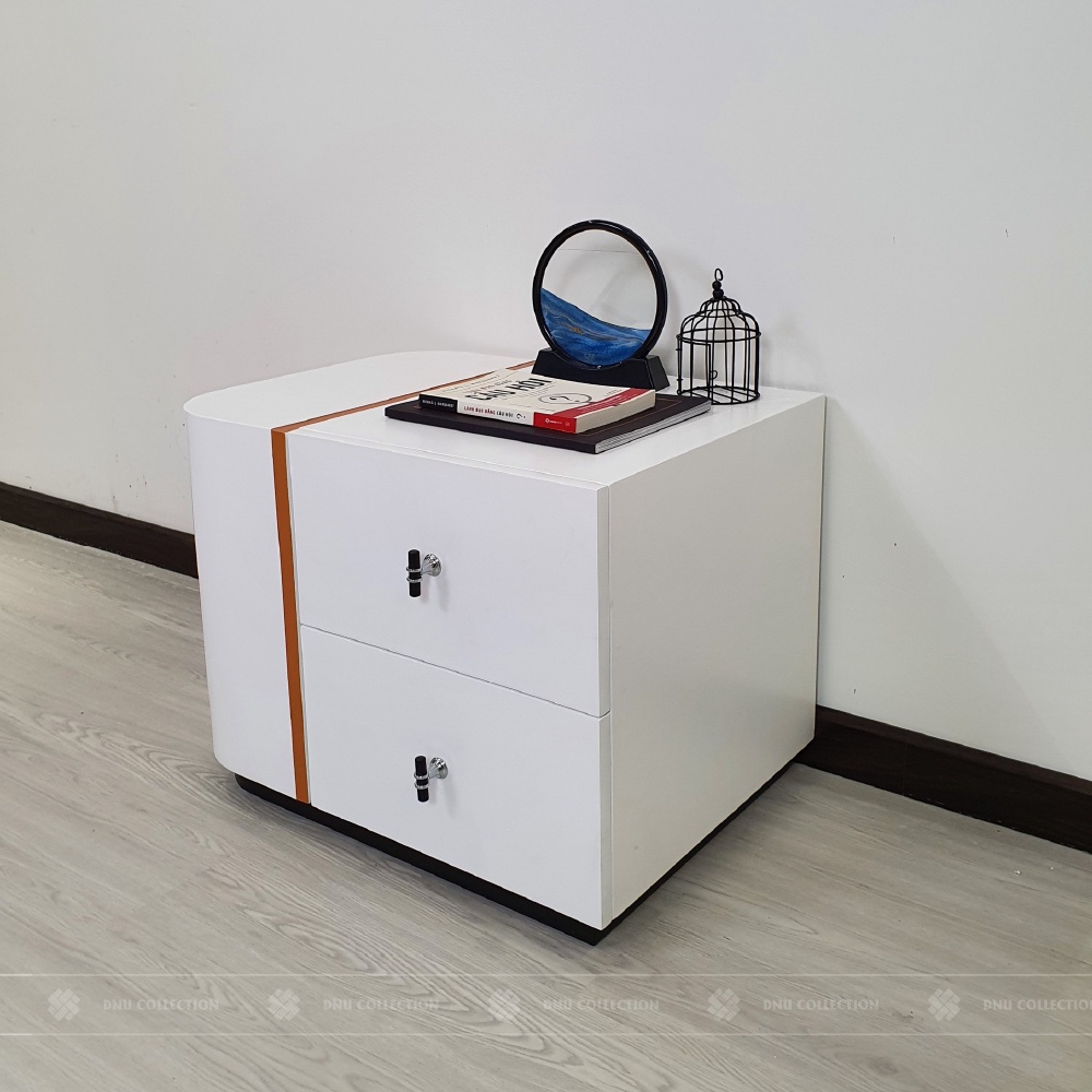 Tủ đầu giường Dnudecor present gỗ mdf phủ melamine phong cách hiện đại hitech