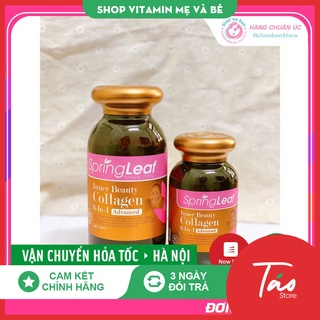 Collagen springleaf 6 in 1, viên spring leaf inner beauty colagen 6-in-1 advance 4.9, 90 viên, 180 viên úc úc