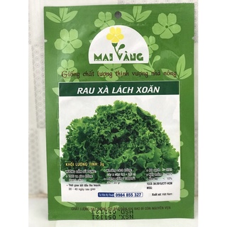 Hạt giống xà lách lá xoăn - hiệu mai vàng