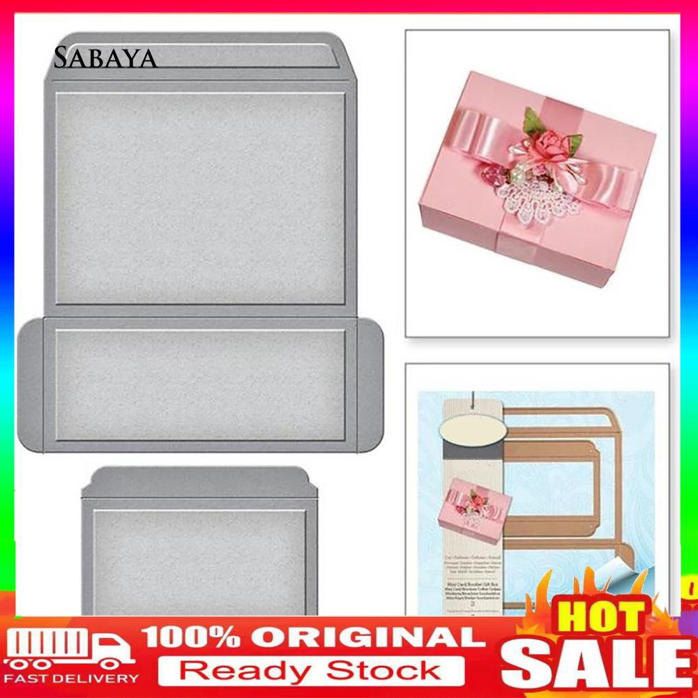 Khuôn Cắt Giấy Kim Loại Hình Hộp Quà Xinh Xắn