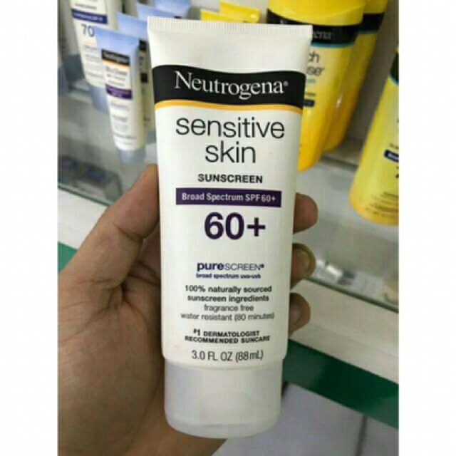 Kem Chống Nắng Neutrogena Sensitive Skin Sunscreen SPF 60+ 88ml