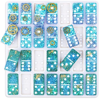 Bộ Khuôn Silicone Đúc Keo Resin Hình Domino - Trường Thịnh Epoxy