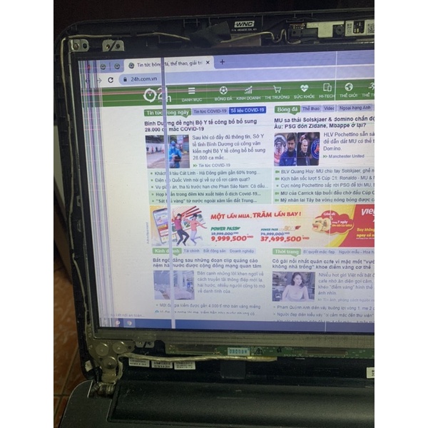 s4-2311 200k màn hình laptop 14 led slim 40pin rã máy bị sọc hình nhiều, không bảo hành