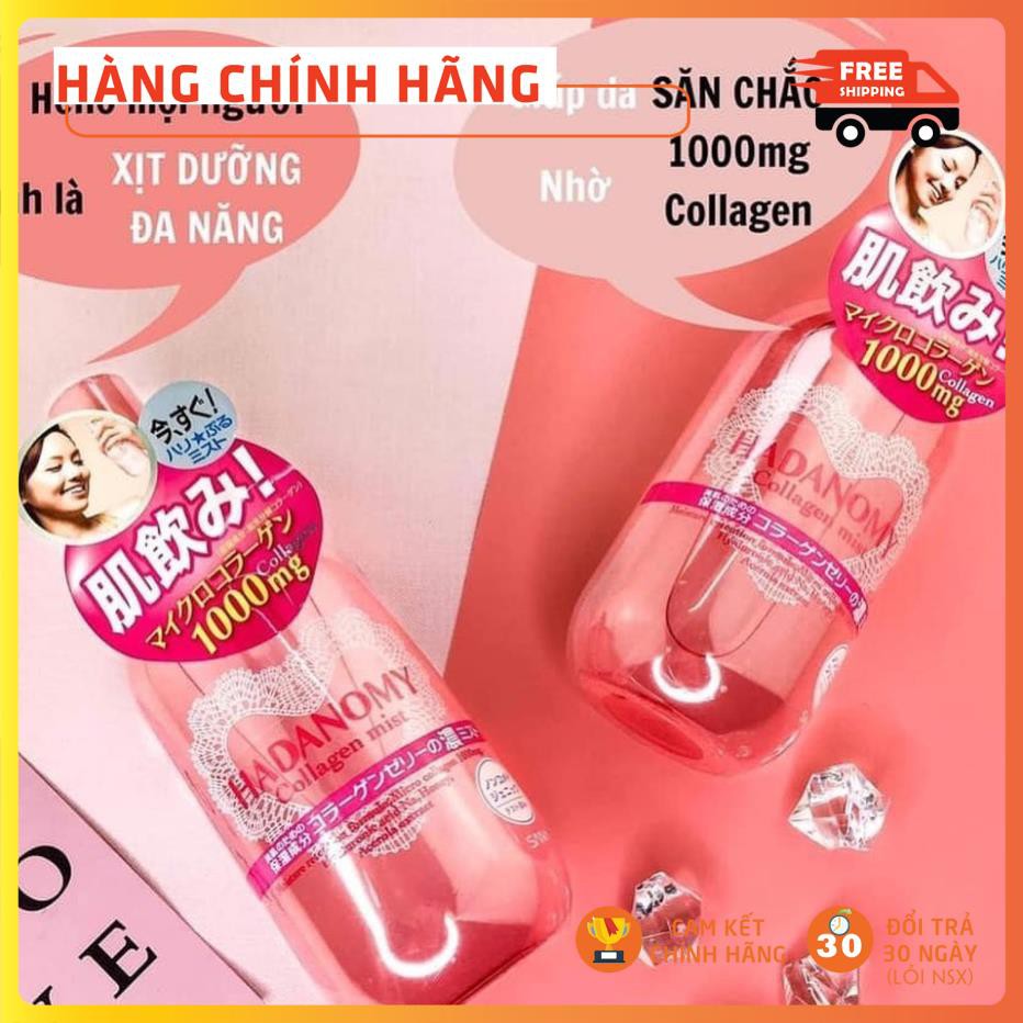 Xịt khoáng Hadanomy Collagen Mist nội địa Nhật.