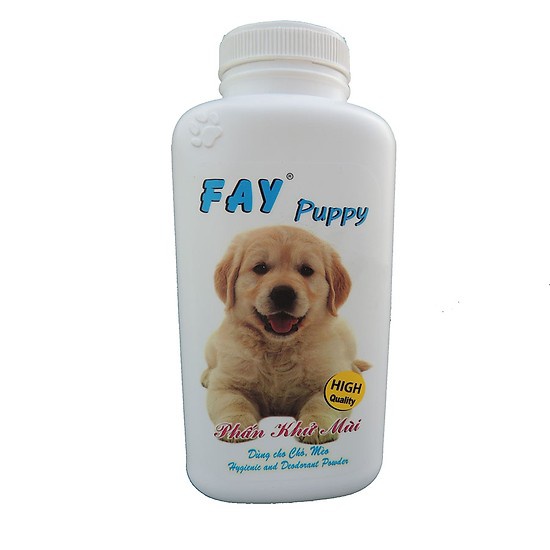 PHẤN THƠM KHỬ MÙI, TẮM KHÔ CHO CHÓ FAY PUPPY - 120G