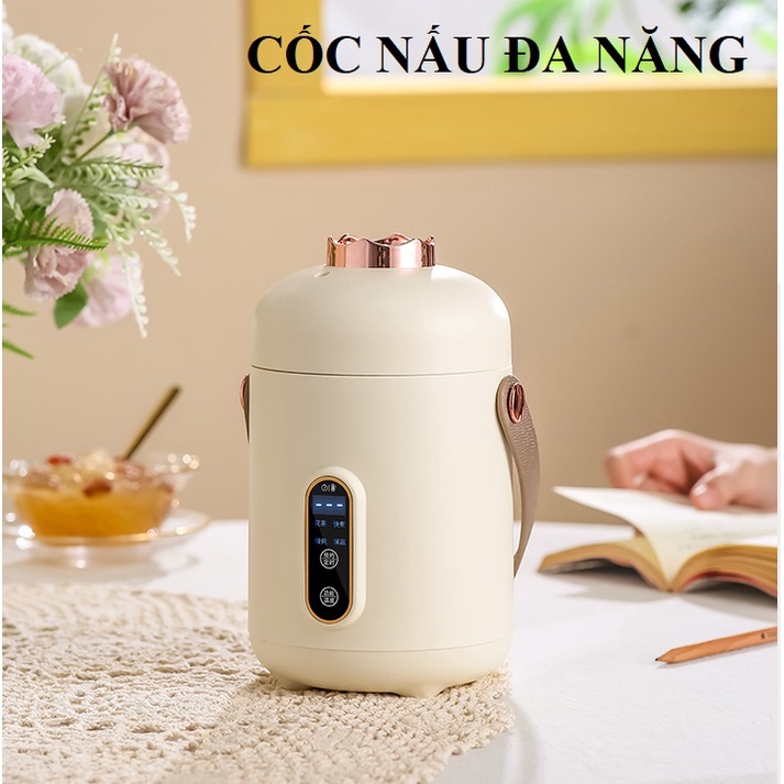 (BẢO HÀNH 1 ĐỔI 1) Cốc điện đa năng, cốc hầm chưng yến đa năng,cốc nấu cháo, nồi hầm cháo mini - NT2036