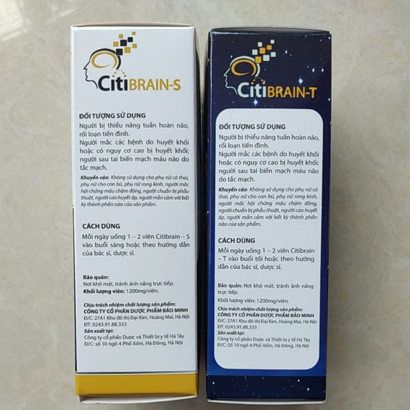 HỘP KÉP CITIBRAIN 30 viên - mỗi hộp nhỏ chứa 15 viên