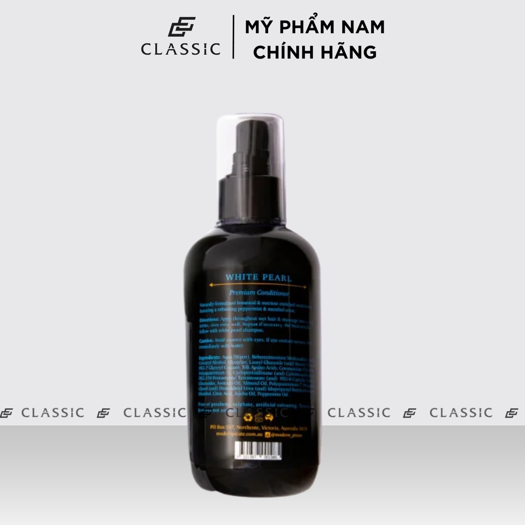 Dầu gội và Dầu Xả Modern Pirate White Pearl Premium 250ml
