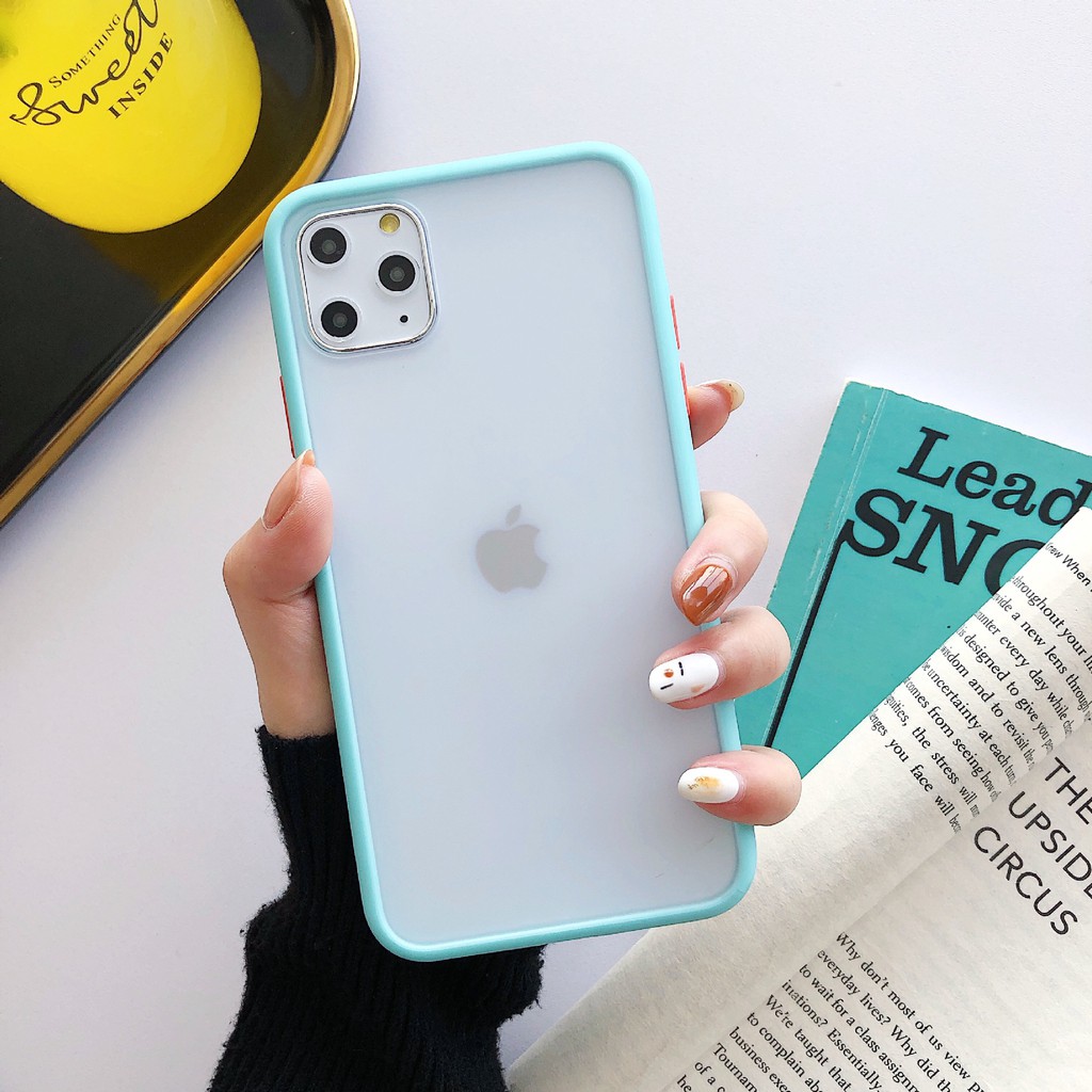 Ốp Lưng Iphone Nhám Mặt Mờ Siêu Dày Viền Màu 6/6s/6plus/6splus/7/8/7plus/8plus/x/xs/xs max/11/11promax - VinCase