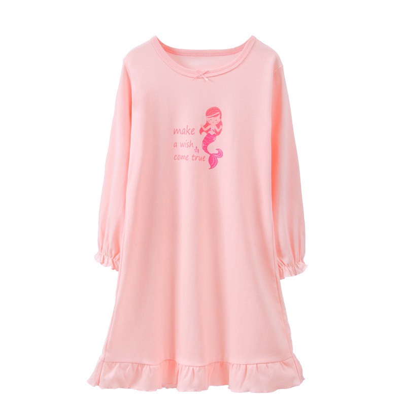 Váy cotton thu đông cho bé gái hãng Mamdadkids họa tiết đáng yêu