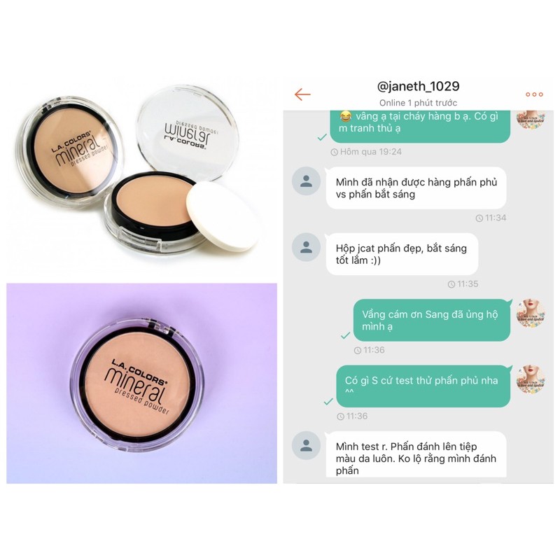 [FREESHIP] Phấn Phủ Khoáng Kiềm Dầu Dupe MAC Siêu Mịn LA COLORS