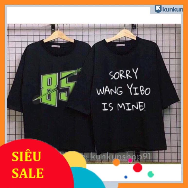 Áo Thun Tay Lửng Đen Vương Nhất Bác, Wang Yibo 85 Đủ Size