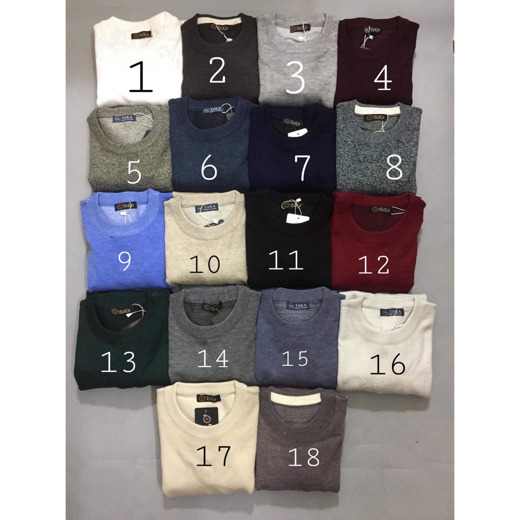 [Ảnh thật]Áo len nam cổ tròn dệt kim SN ZQ | BigBuy360 - bigbuy360.vn