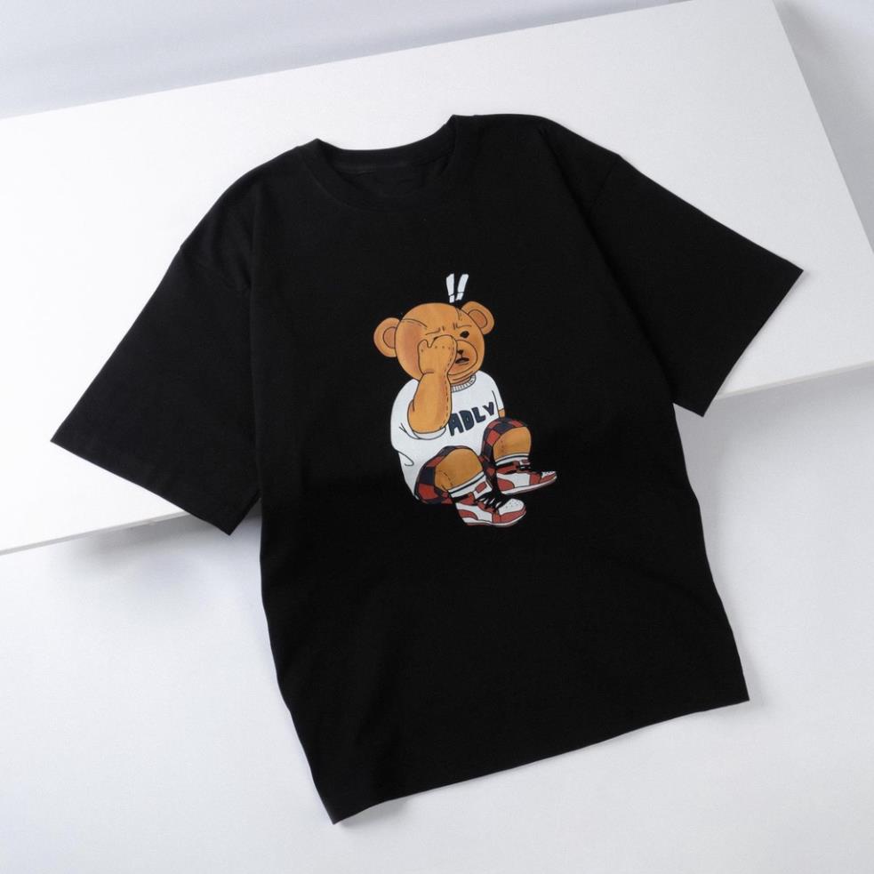 Áo Thun Tay Lỡ ADLV  Gấu, Form rộng oversize, áo phông unisex, chất liệu Cotton - KKIM Shop