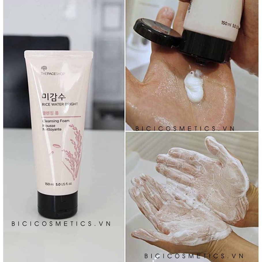 Sữa Rửa Mặt Gạo Làm Sáng Da The Face Shop Rice Water Bright Cleansing Foam - 150ml