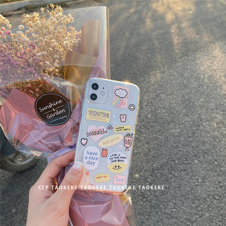 Ốp điện thoại in hình độc đáo cho iphone Rainbow smiley 6/6plus/6s/6s plus/6/7/7plus/8/8plus/x/xs/xs max/11/11 pro/11 promax/12pro/12promax/12mini/12 | BigBuy360 - bigbuy360.vn