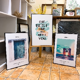 Khung tranh canvas hình phong cảnh đẹp cỡ 30x45 ( tranh kèm khung y hình ), Giá bán 1 tranh