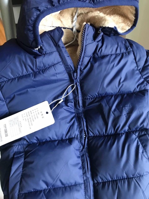 Áo phao lót lông mũ rời hàng quảng châu cho bé