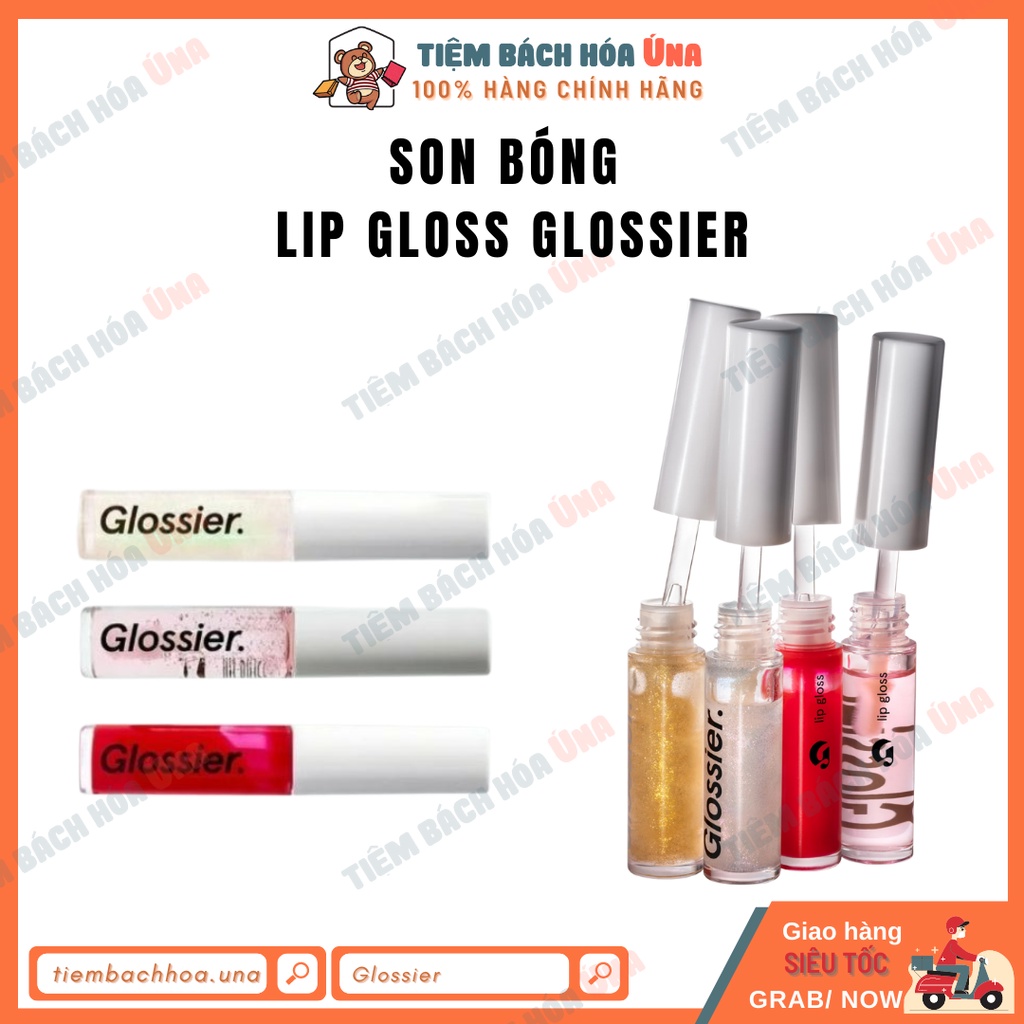 Son bóng Lip Gloss GLOSSIER màu Clear, Red, Holographic và Gold