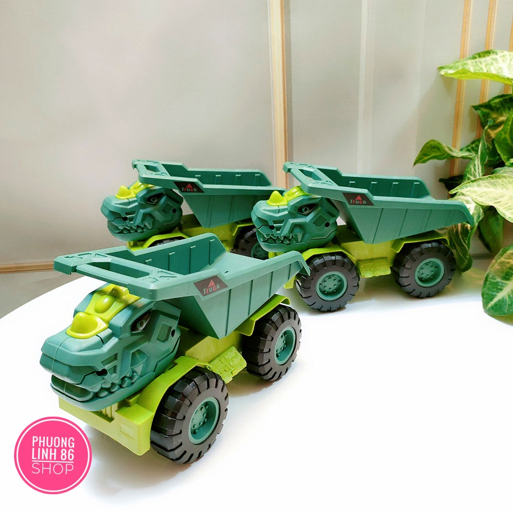 Bộ đồ chơi mô hình ôtô các loại xe xây dựng BBS máy xúc xe tải cần cẩu XE BEN cho bé thoả sức sáng tạo D21