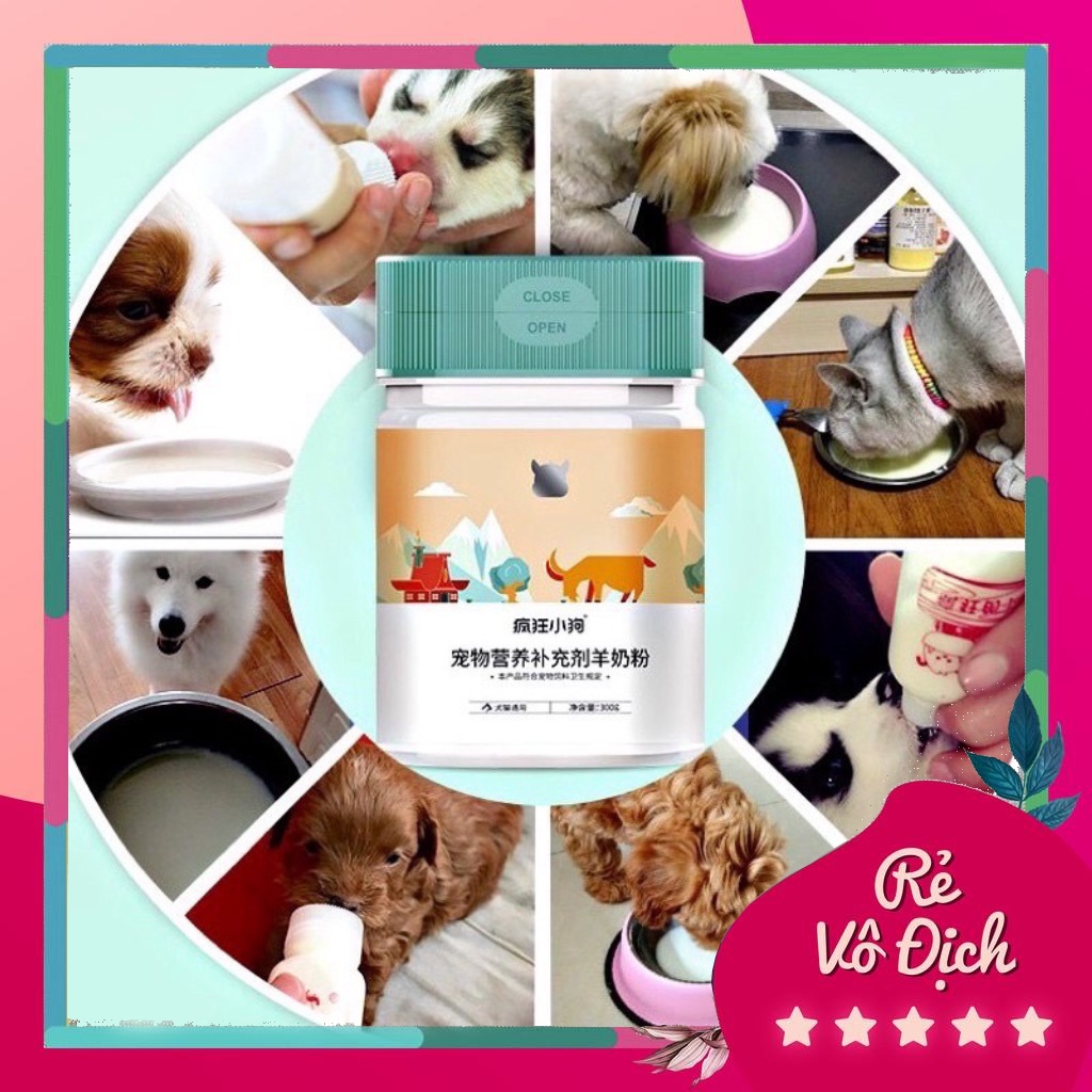 [Hỏa tốc TPHCM INBOX] Sữa dê cực thơm bổ sung canxi kích thích ăn cho chó mèo