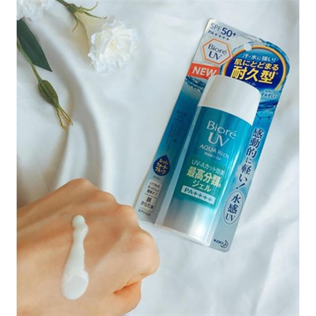 (chất lượng ) Kem Chống Nắng Biore UV Aqua dạng Gel , Essence _ tuýp to, nhỏ