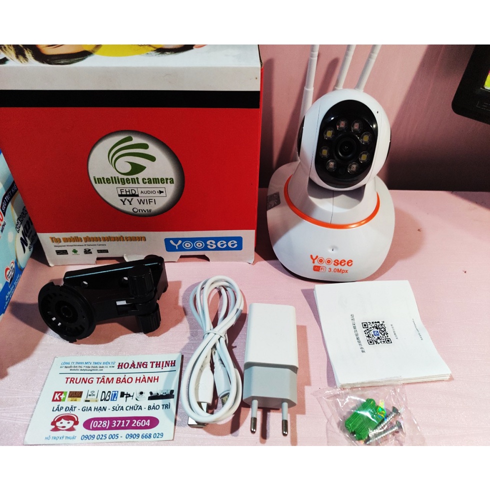 Camera Yoosee 3.0MPX - Camera IP Wifi trong nhà đàm thoại 2 chiều, công nghệ mới 3.0 Full HD 1080P New 2020