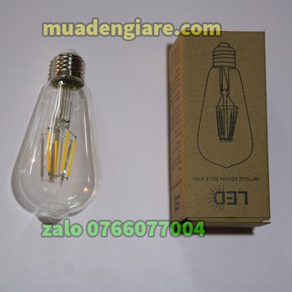 Bóng đèn Edison St64 vintage trang trí quán cafe, trà sữa, shop thời trang ( nhiều mẫu hàng hiếm)