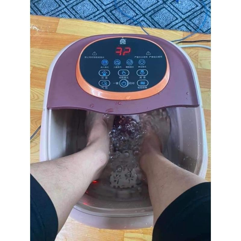 Chậu ngâm chân massage hồng ngoại, có sục khí và làm nóng nước
