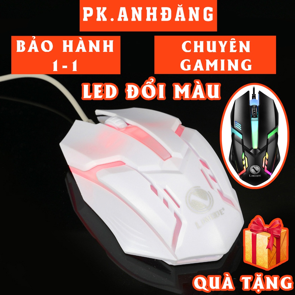 Chuột Máy Tính, Chuột Chơi Game Máy Tính Gaming GTX300 Có Đèn Led Chính Hãng