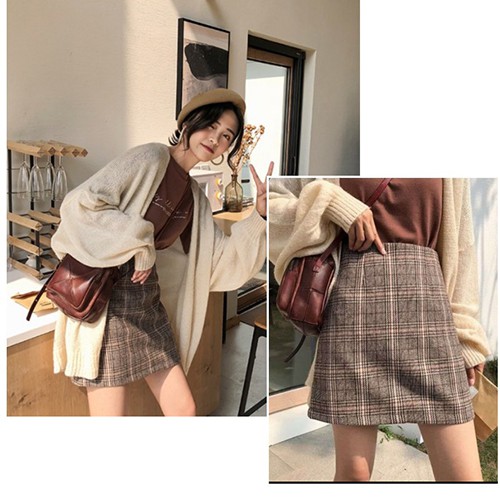 Chân váy lưng cao hoạ tiết caro thời trang cho nữ TOTICHAN CV01 | BigBuy360 - bigbuy360.vn